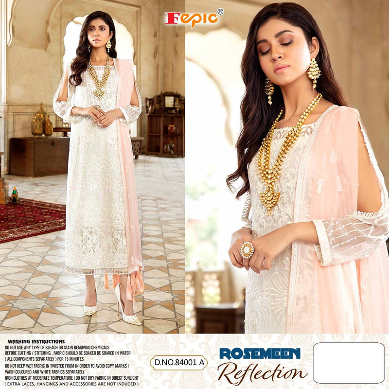 Fepic Suit Rosemeen 84001 A Georgette With Heavy Embroidery Stylish Designer Pakistani Salwar Suit