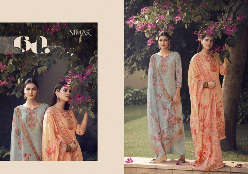 Glossy Nihar Cotton With Embroidery Digital Printing Stylish Designer Wear Salwar Suit