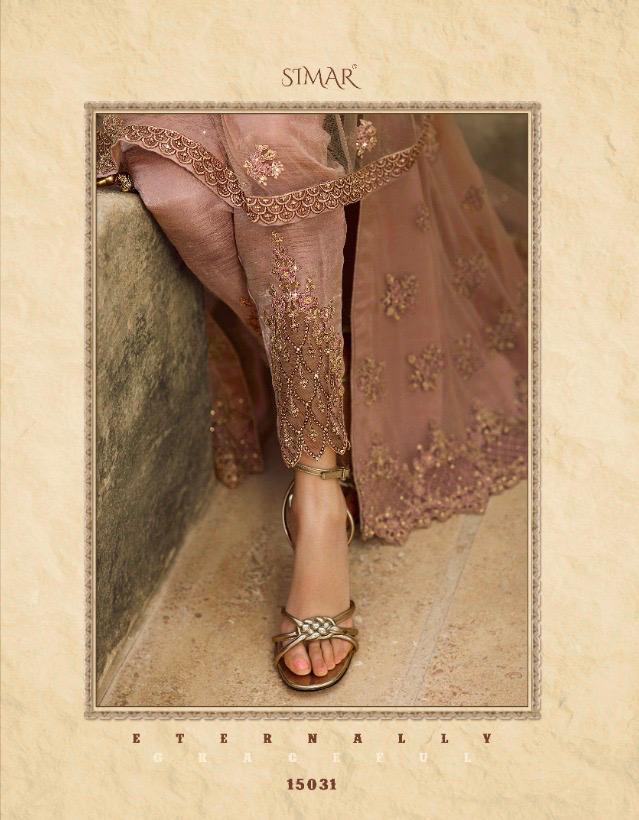 Glossy Simar Amyra Shaivi Net With Heavy Hand Work Stylish Designer Party Wear Salwar Suit