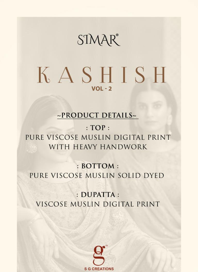 Glossy Kashish Vol 2 Viscose Muslin With Digital Printed Stylish Designer Wear Salwar Kameez