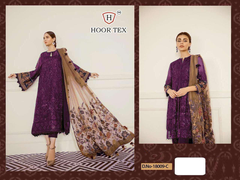 Hoor Tex Dno 18009 C Georgette Stylish Designer Party Wear Salwar Suit