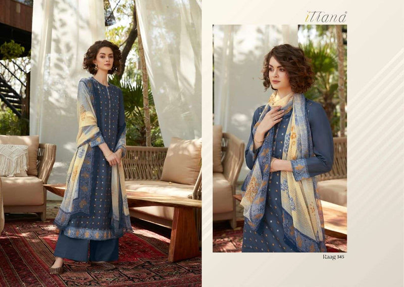 Itrana Raag Pure Cotton Lawn With heavy Embroidery Stylish Designer Printed Salwar Kameez