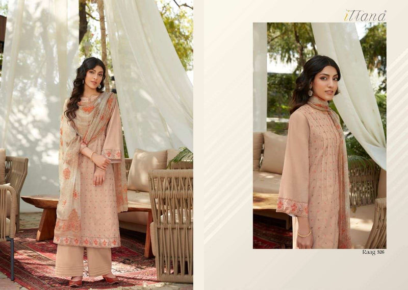 Itrana Raag Pure Cotton Lawn With heavy Embroidery Stylish Designer Printed Salwar Kameez