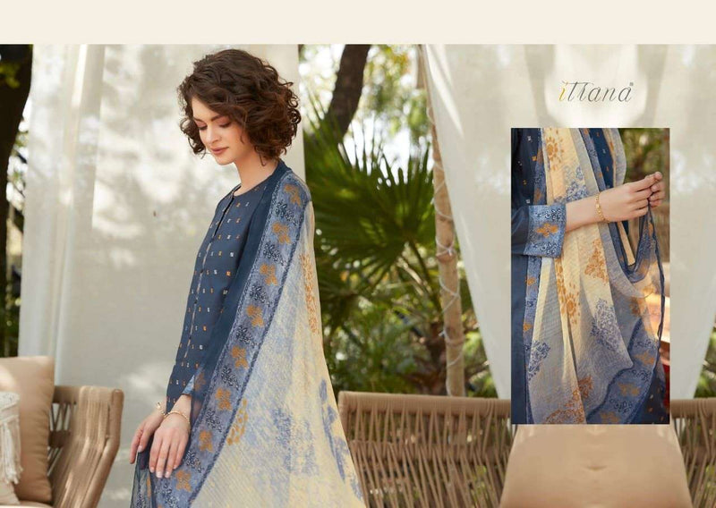 Itrana Raag Pure Cotton Lawn With heavy Embroidery Stylish Designer Printed Salwar Kameez