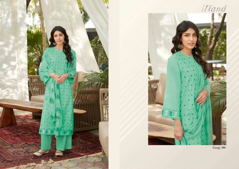 Itrana Raag Pure Cotton Lawn With heavy Embroidery Stylish Designer Printed Salwar Kameez