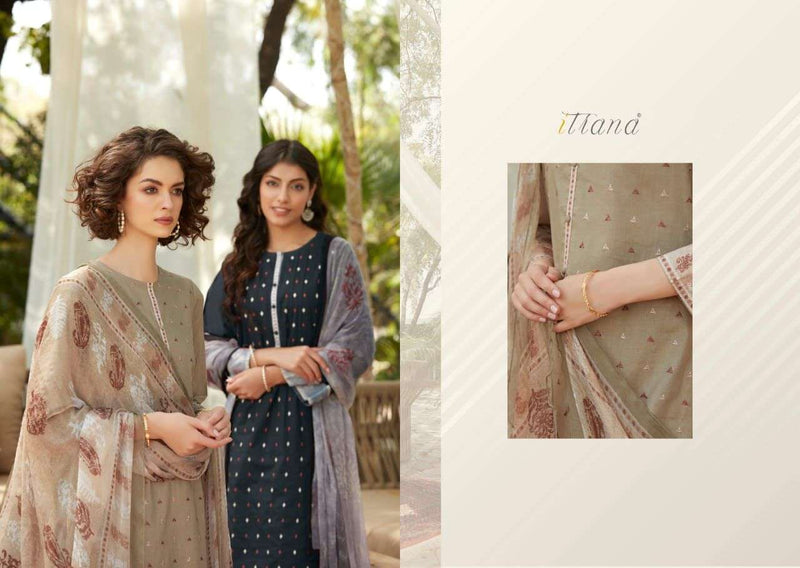 Itrana Raag Pure Cotton Lawn With heavy Embroidery Stylish Designer Printed Salwar Kameez