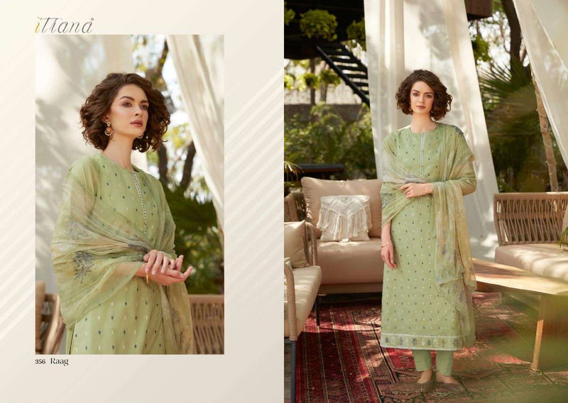 Itrana Raag Pure Cotton Lawn With heavy Embroidery Stylish Designer Printed Salwar Kameez