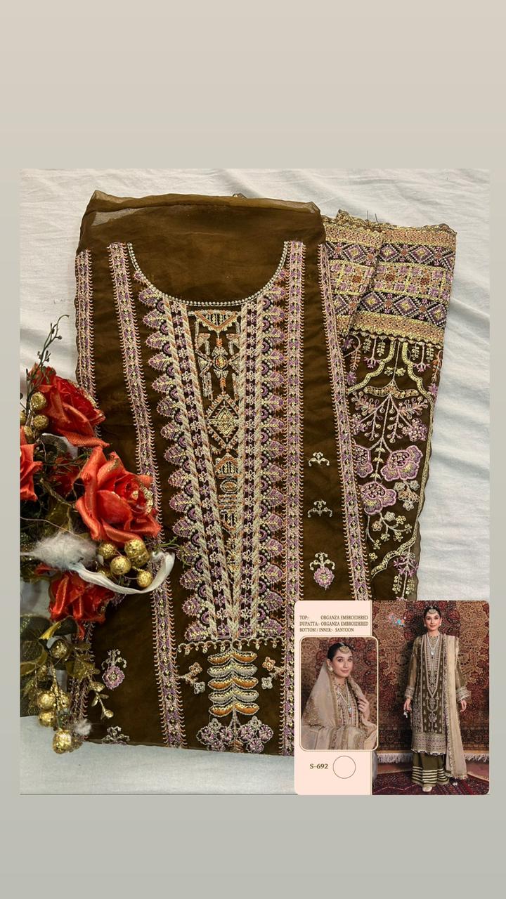 Shree Fabs K 1692 Georgette With Heavy Embroidery Work Stylish Designer Fancy Salwar Kameez