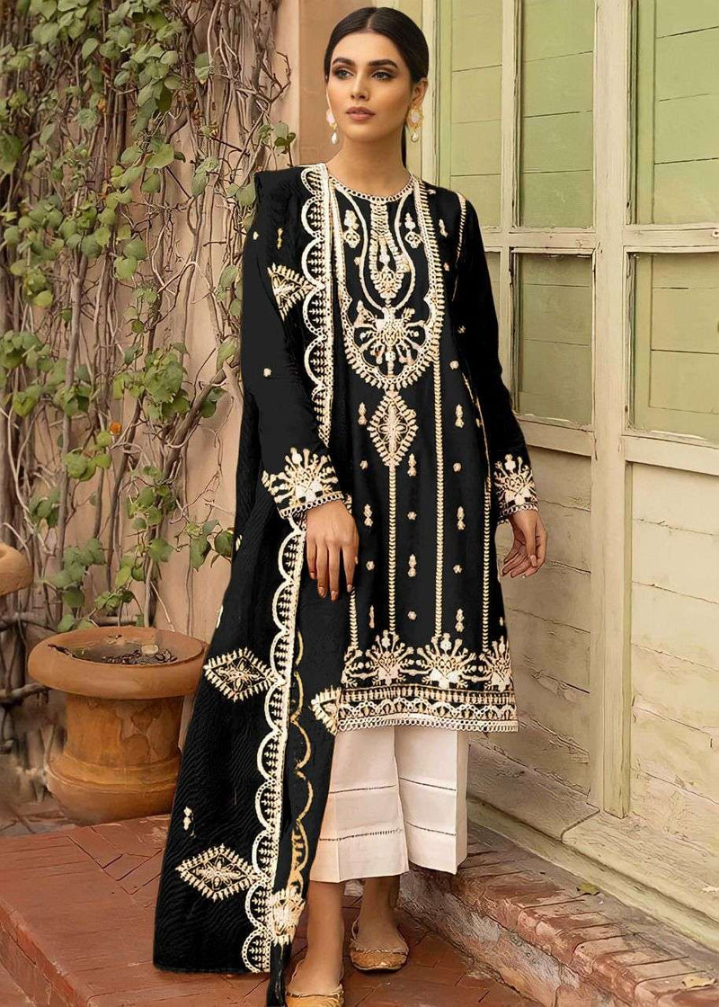 Kalam Creation Dno 1107 B Fox Georgette With Embroidered Work Stylish Designer Party Wear Kurti