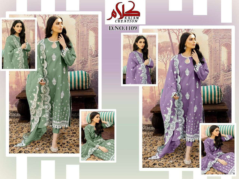 Kalam Dno 1109 Geogettte With  Heavy Embroidery Pakistani Attractive Look Stylish Designer Kurti