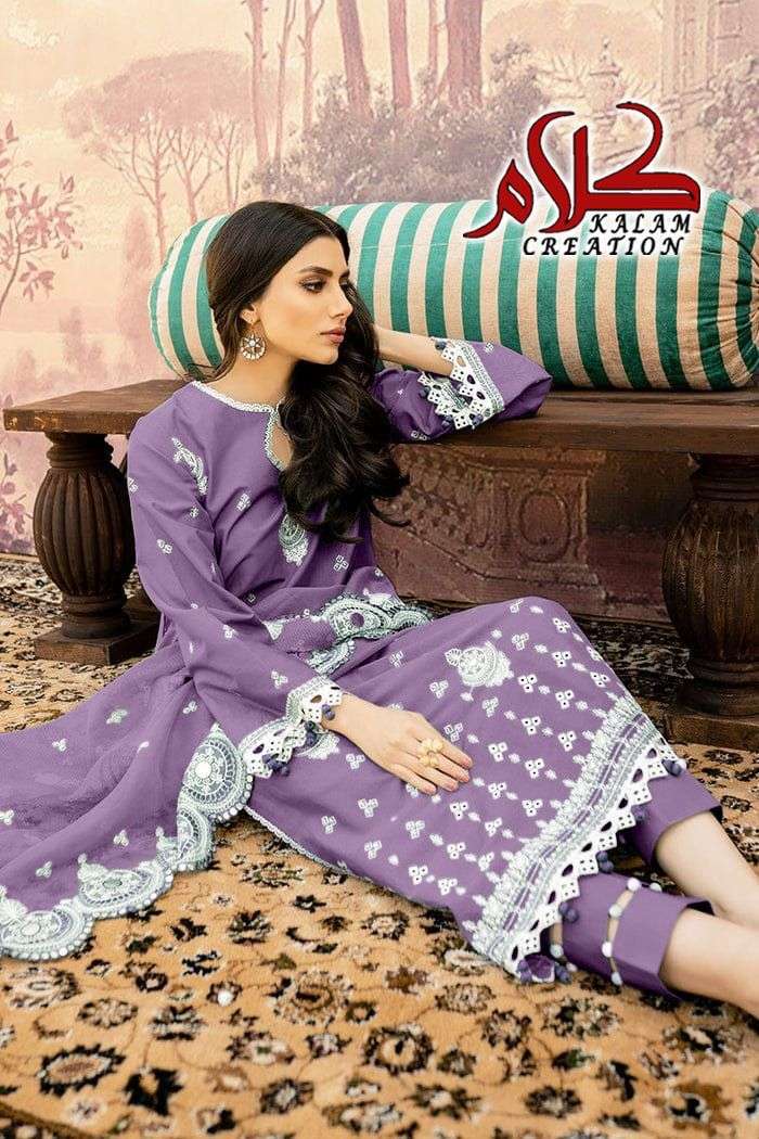 Kalam Dno 1109 Geogettte With  Heavy Embroidery Pakistani Attractive Look Stylish Designer Kurti