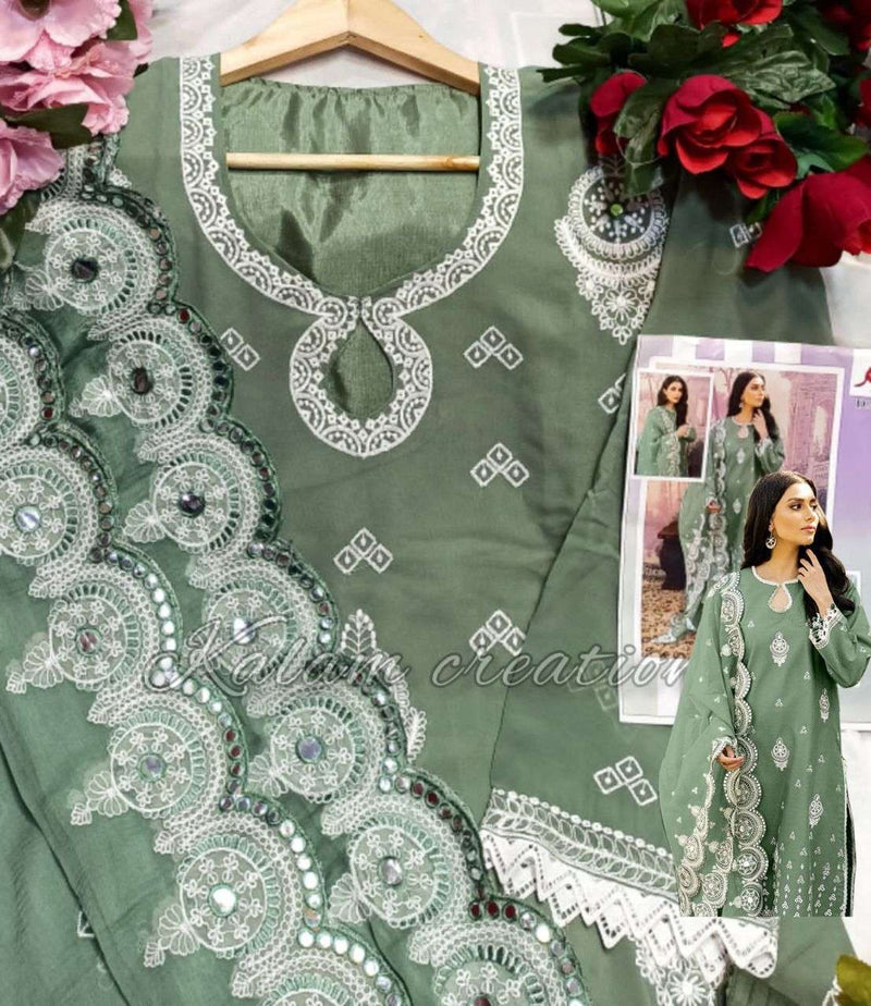 Kalam Dno 1109 Geogettte With  Heavy Embroidery Pakistani Attractive Look Stylish Designer Kurti
