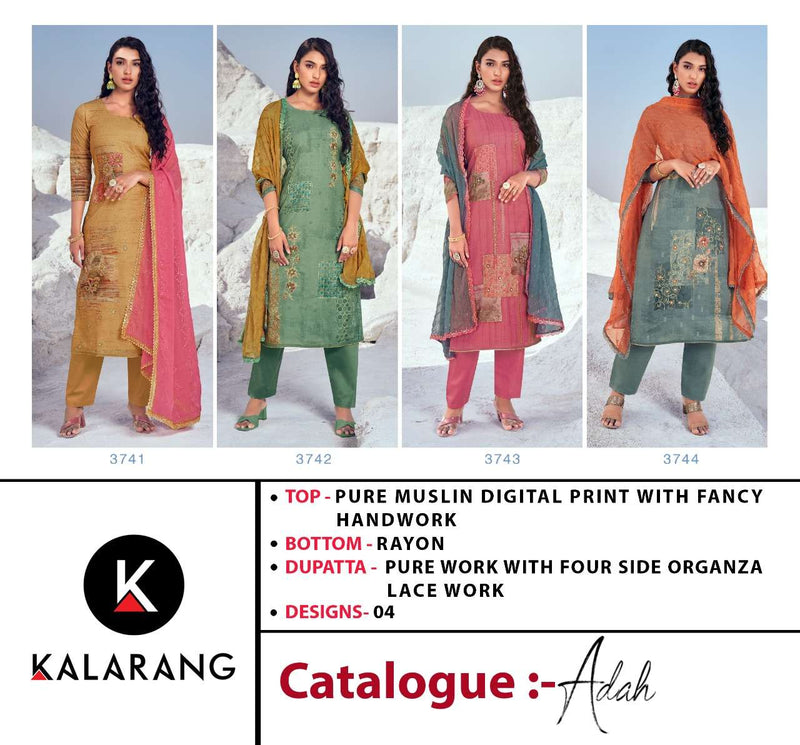 Kalarang Adah Muslin Stylish Designer Digital Printed Casual Salwar Suit