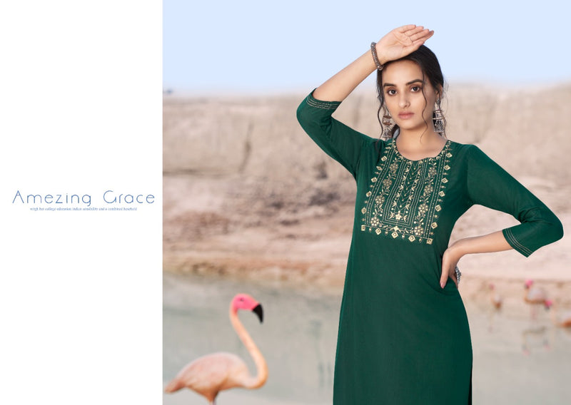 Kalaroop By Kajree Shahi Rayon With Attractive Look Stylish Designer Casual Wear Kurti
