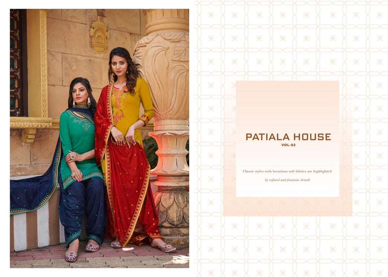 Kessi Fabrics Patiyala House Vol 82 Jam Silk Work Designer Wear Salwar Kameez