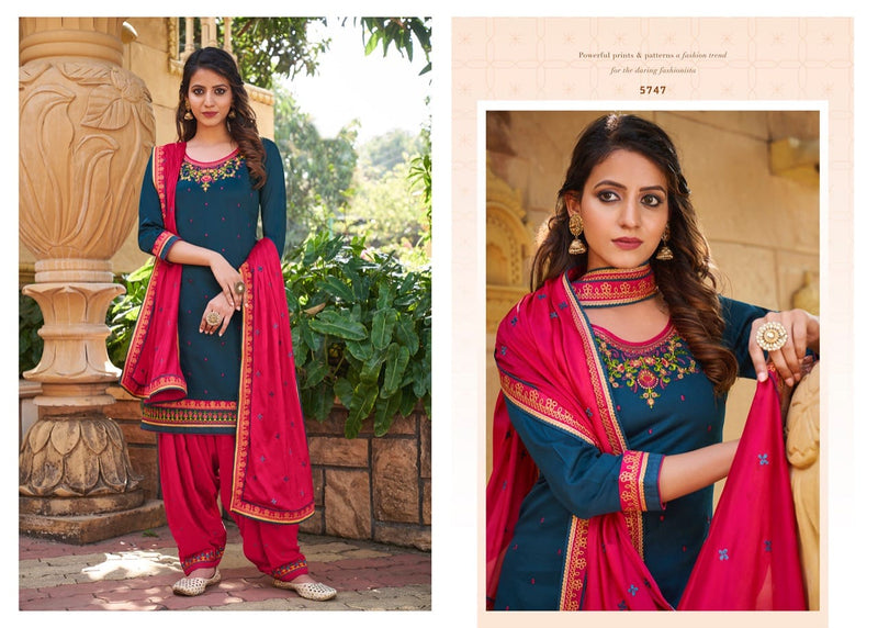 Kessi Fabrics Patiyala House Vol 82 Jam Silk Work Designer Wear Salwar Kameez