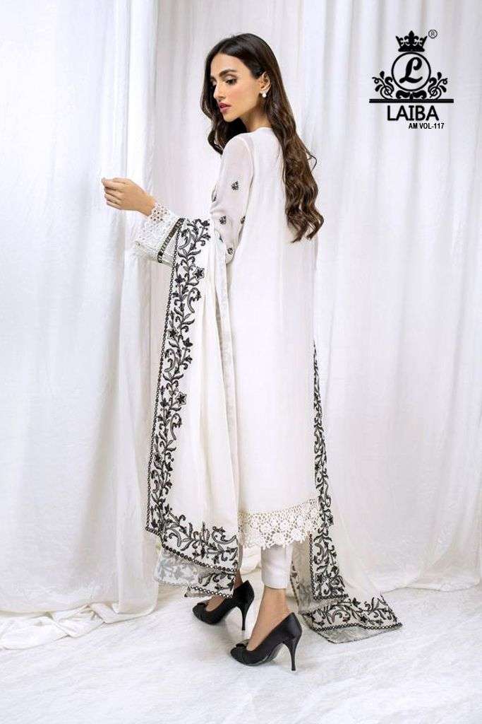 Laiba Dno 117 Georgette With Embroidered Work Stylish Designer Pakistani Style Kurti