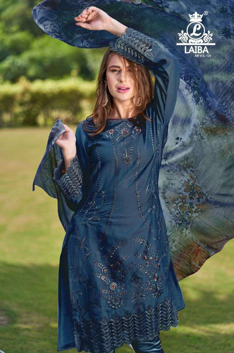 Laiba Am Vol 124 Georgette Stylish Designer Party Wear Pakistani Style Kurti