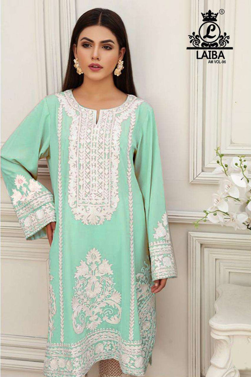 Laiba Am Vol 96  Georgette Stylish Designer Pakistani Style Kurti