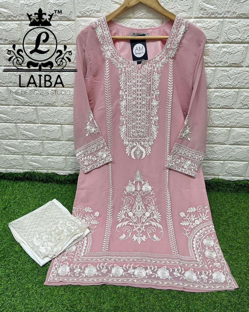 Laiba Am Vol 96  Georgette Stylish Designer Pakistani Style Kurti