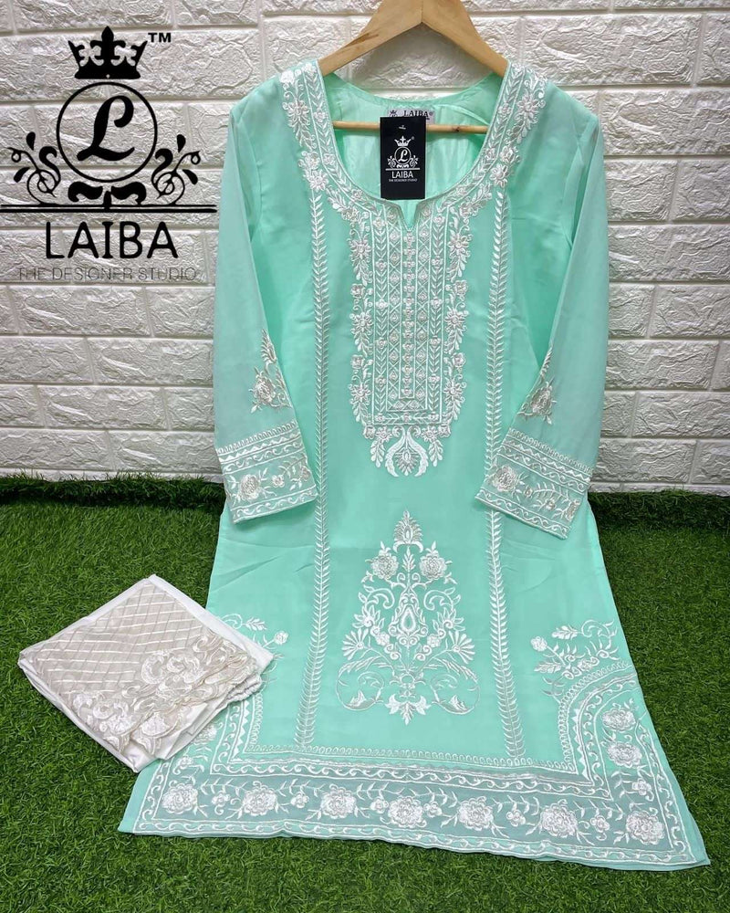 Laiba Am Vol 96  Georgette Stylish Designer Pakistani Style Kurti