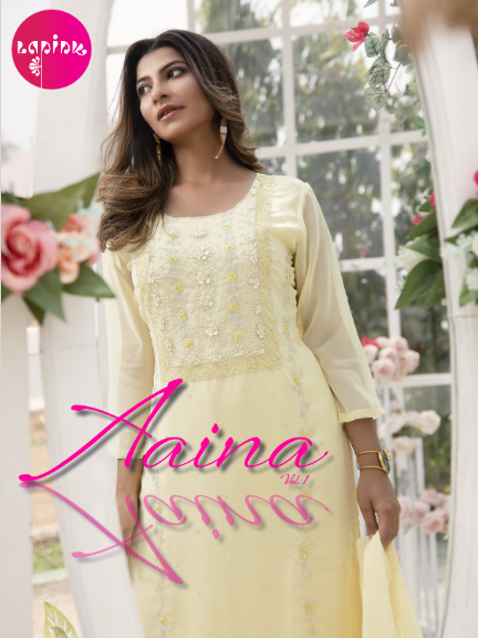 Lapink Aaina Vol 1 Chinon And Georgette Stylish Designer Party Ware Kurti