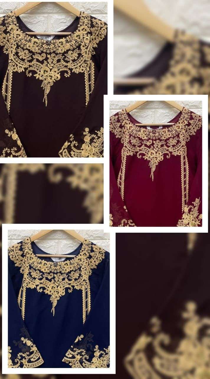 Laxuria Dno 1197 Georgette With Heavy Embroidery Pakistani Stylish Designer Party Wear Kurti