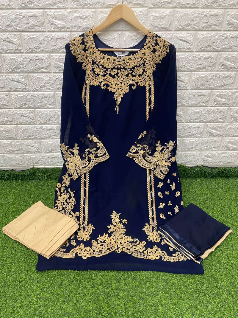 Laxuria Dno 1197 Georgette With Heavy Embroidery Pakistani Stylish Designer Party Wear Kurti