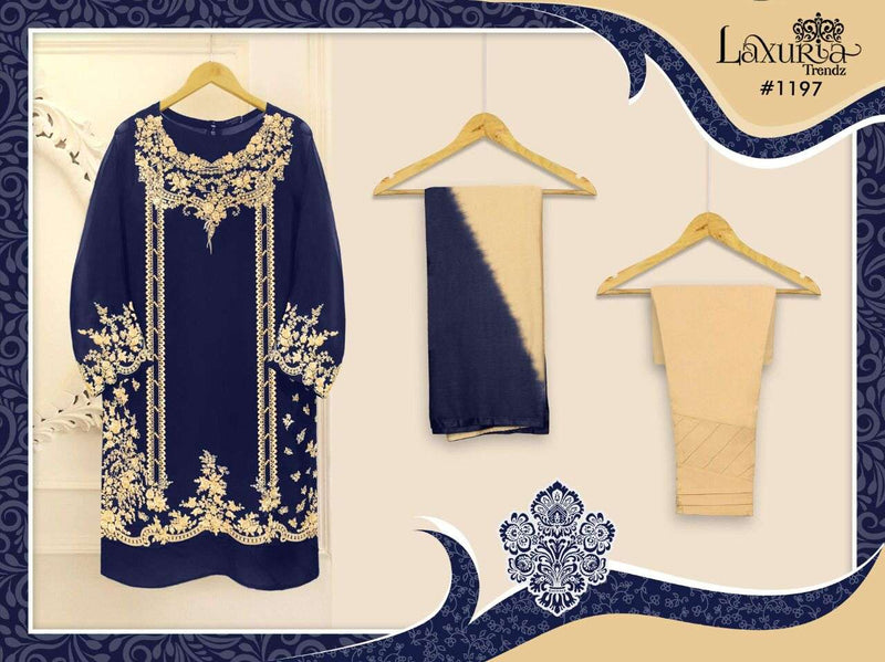 Laxuria Dno 1197 Georgette With Heavy Embroidery Pakistani Stylish Designer Party Wear Kurti