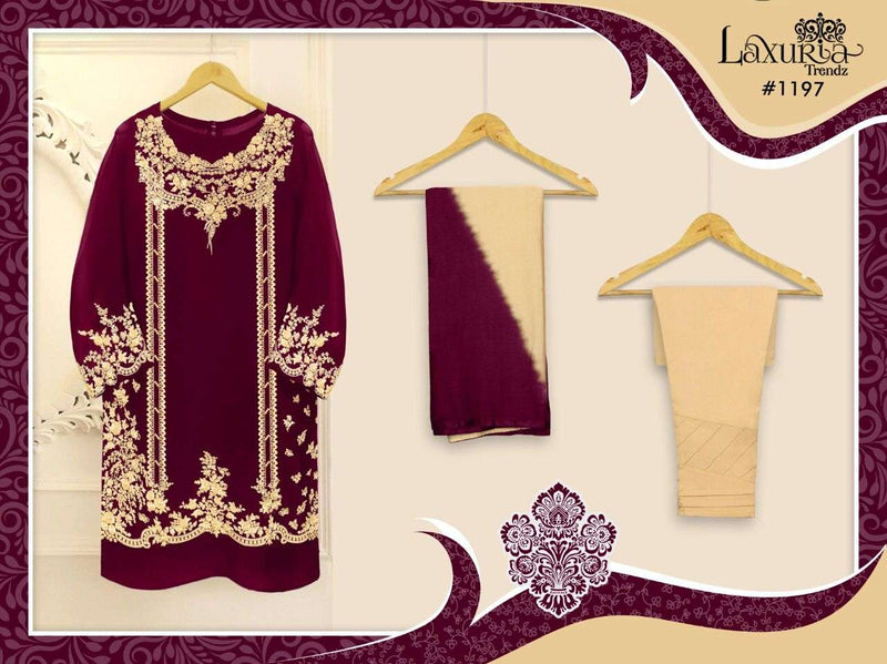 Laxuria Dno 1197 Georgette With Heavy Embroidery Pakistani Stylish Designer Party Wear Kurti