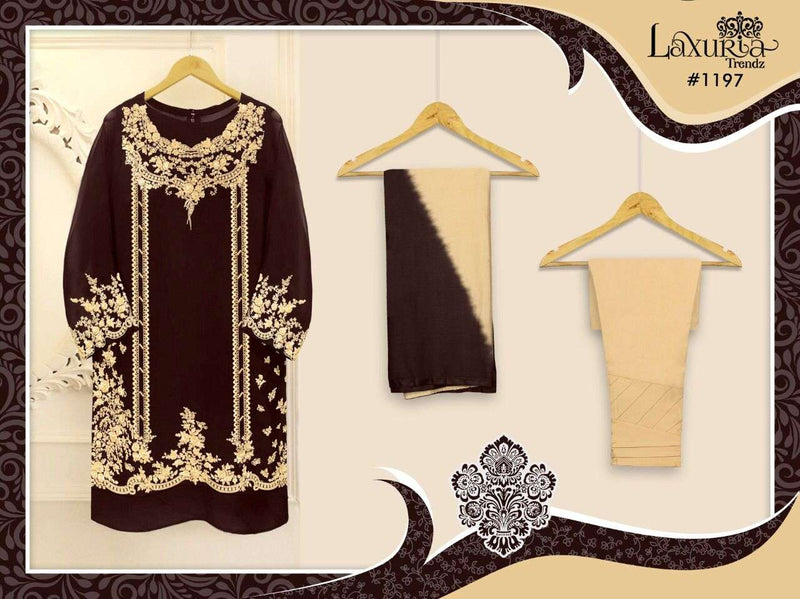 Laxuria Dno 1197 Georgette With Heavy Embroidery Pakistani Stylish Designer Party Wear Kurti