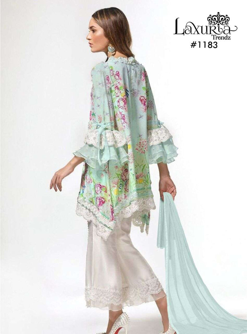 Laxuria Trendzs Dno 1183 A Maslin Stylish Designer Readymade Pakistani Style Kurti