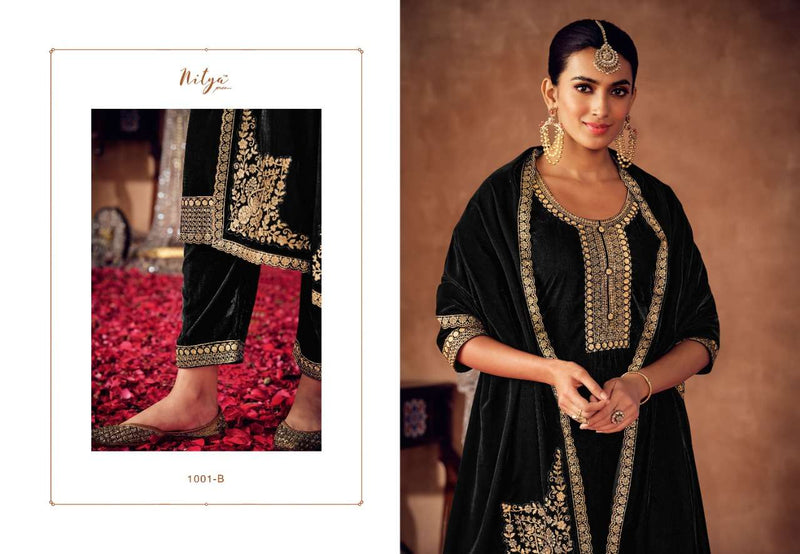 Lt Fabric Nitya Velvet With Beautiful Work Stylish Designer Attractive Look Salwar Kameez