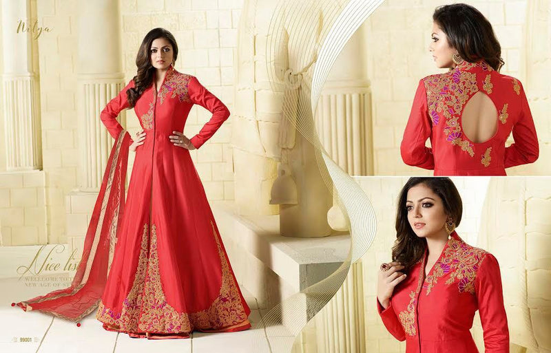Lt Fabric Nitya 99001 Fancy With Floral Work Stylish Designer Party Wear Salwar Suit