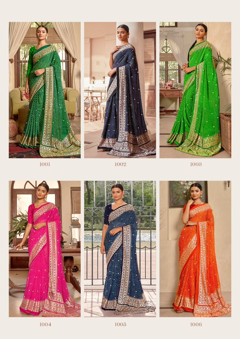LT Kashvi Creation Jhoomar Georgette Stylish Designer Party Wear Saree