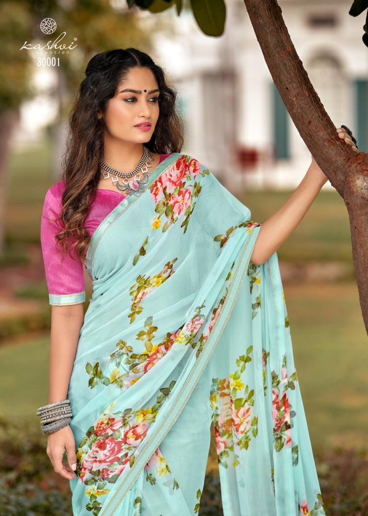 LT Saree Radhika Vol 2 Chiffon Flower Printed Stylish Designer Casual Wear Sarees