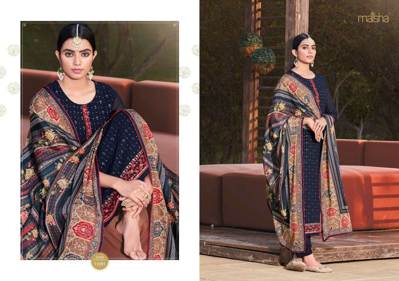 Maisha Vivann Vol 6 Georgette Heavy Embroidery Stylish Designer Wear Salwar Suit