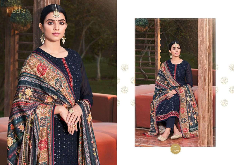 Maisha Vivann Vol 6 Georgette Heavy Embroidery Stylish Designer Wear Salwar Suit