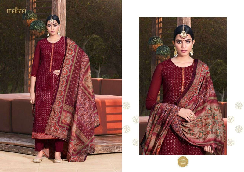 Maisha Vivann Vol 6 Georgette Heavy Embroidery Stylish Designer Wear Salwar Suit