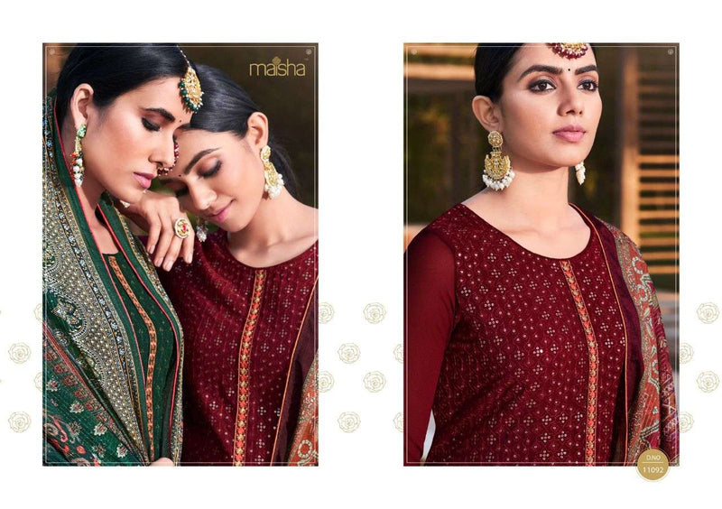 Maisha Vivann Vol 6 Georgette Heavy Embroidery Stylish Designer Wear Salwar Suit