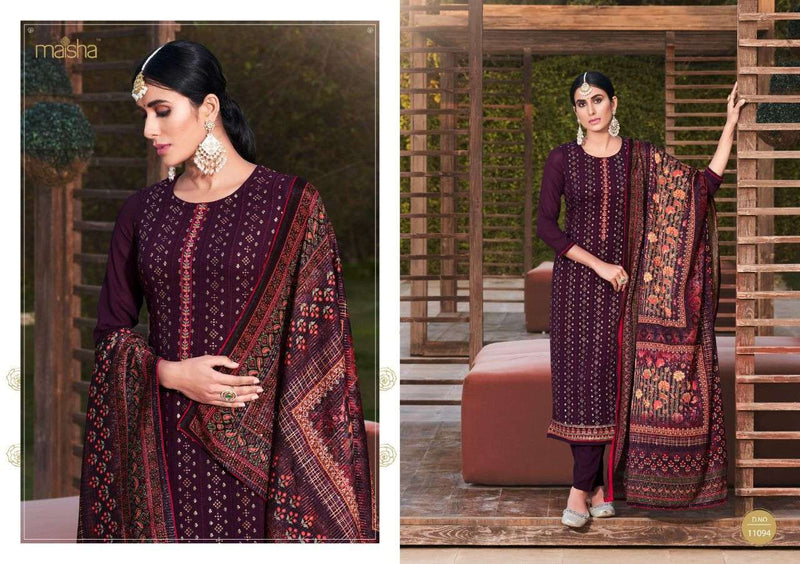 Maisha Vivann Vol 6 Georgette Heavy Embroidery Stylish Designer Wear Salwar Suit
