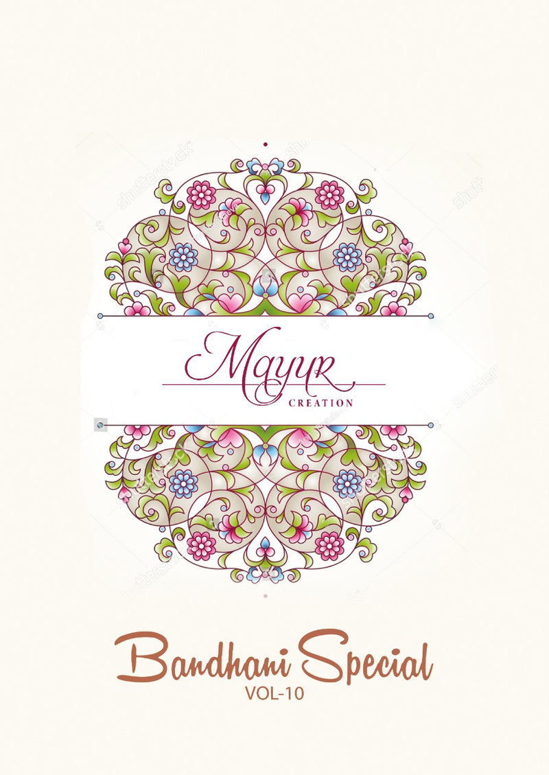 Mayur Creation Bandhani Special Vol 10 Pure Cotton Casual Wear Salwar Kameez