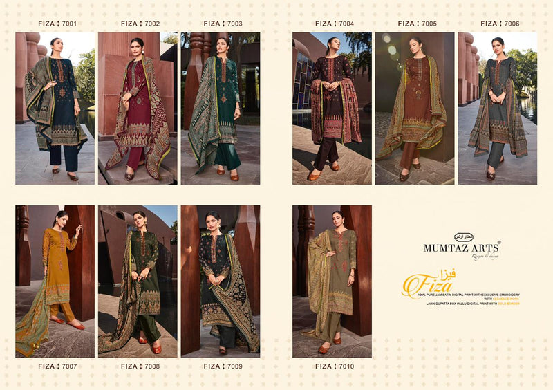 Mumtaz Arts Fiza  Jam Satin Stylish Designer Casual Wear Salwar Suit