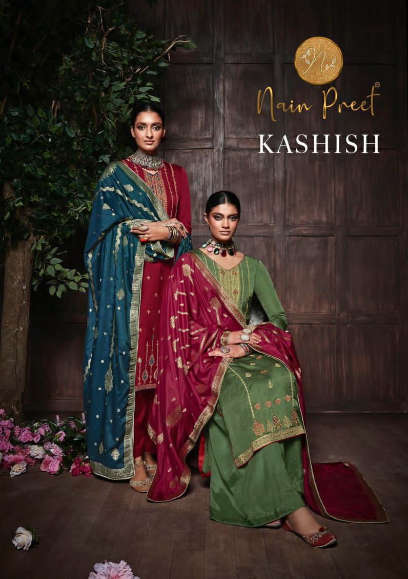Mumtaz Nainpreet Kashish Soft Silk With Heavy Embroidery Work Stylish Designer Festive Wear Salwar Kameez