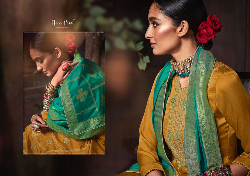 Mumtaz  Art Nainpreet Silk New Style Salwar suits