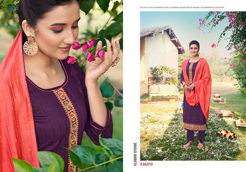 Panch Ratna Aagaman Vol 1Parampara Silk Stylish Designer Casual Wear Salwar Kameez
