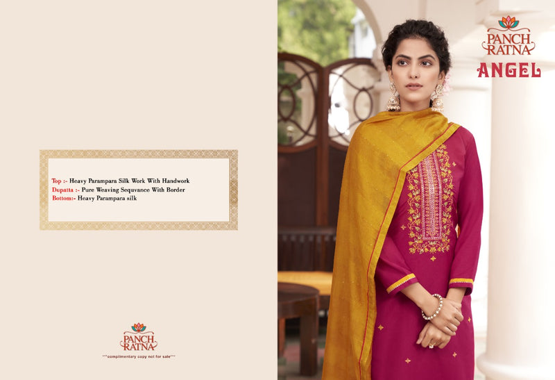 Panch Ratna Angel Parampara Silk Stylish Designer Wear Salwar Kameez