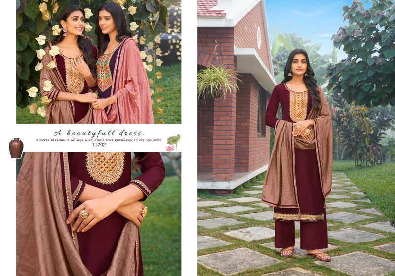 Panch Ratna Kilory Parampara Silk With Fancy Work Stylish Designer Party Wear Casual Wear Salwar Suit