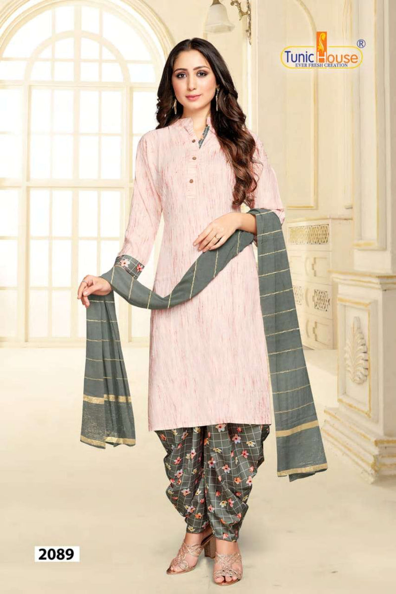 Tunic House Patiyala Rani 3 Rayon With Beautiful Printed Work Stylish Designer Casual Wear Kurti