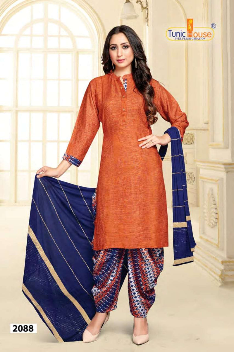 Tunic House Patiyala Rani 3 Rayon With Beautiful Printed Work Stylish Designer Casual Wear Kurti